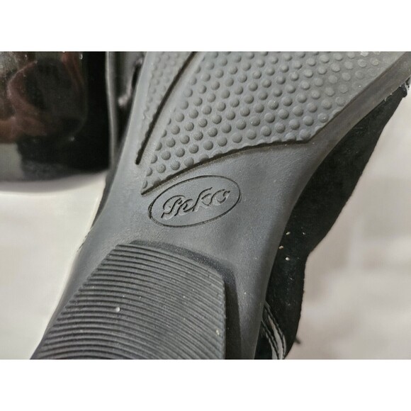 Peko Black Faux Leather Boots, Size 8 - Picture 9 of 11